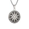 Vintage Mythology Apollo Amulet Sun God Stainless Steel Pendant Necklace