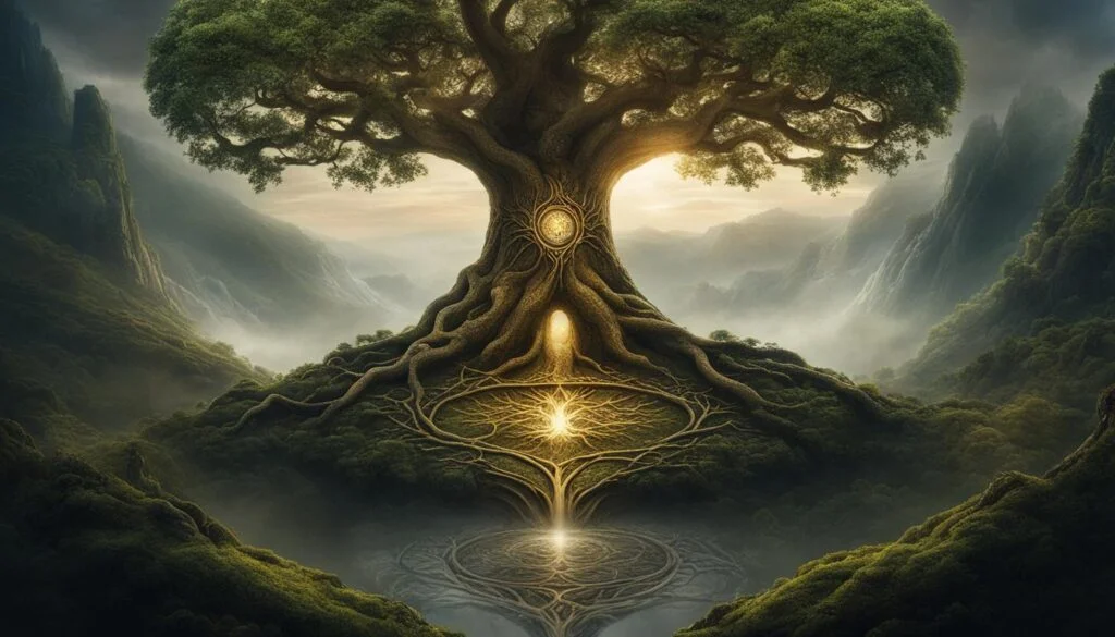 Yggdrasil, the World Tree in Norse mythology