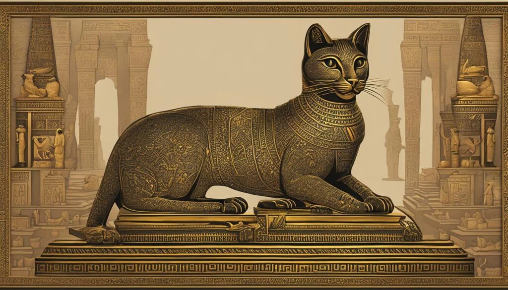 cat statues in ancient Egyptian art