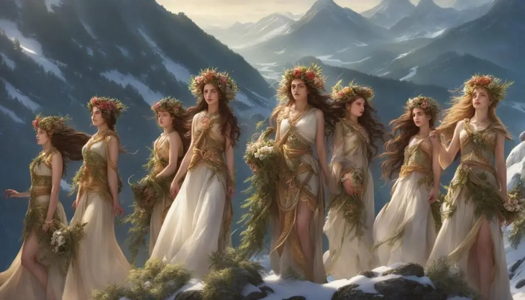 oreads in greek mythology