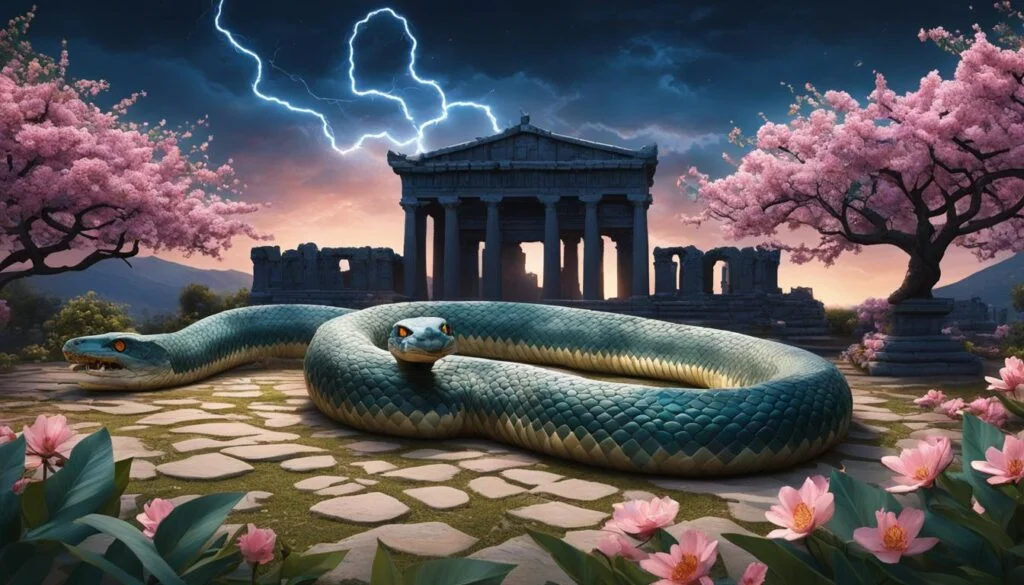 what do snakes represent in greek mythology