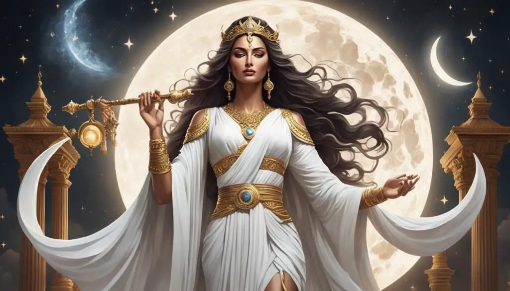 who is the moon goddess in greek mythology