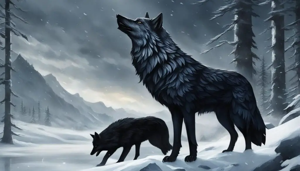 wolf and raven symbolism