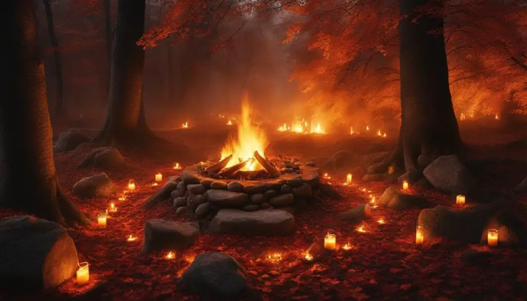 Bonfire at Samhain