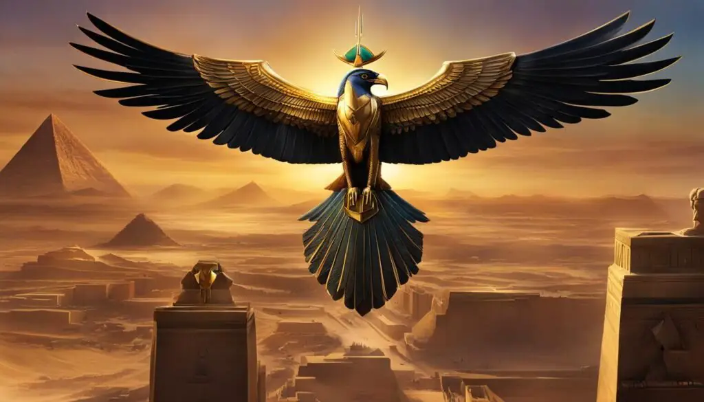 Horus son of Osiris and Isis