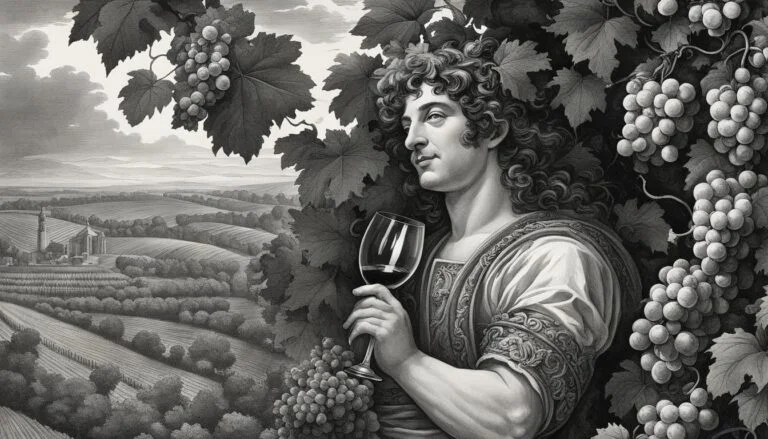 How did Bacchus become the god of wine