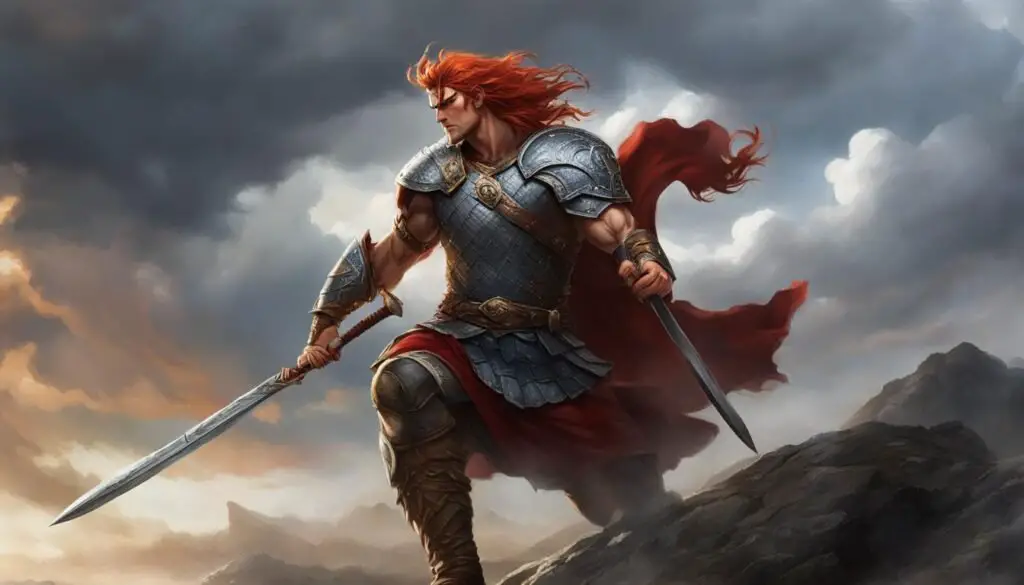 How is Cú Chulainn depicted in Irish legends, and what are his most famous deeds