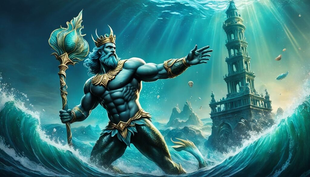 Triton as Poseidon's messenger