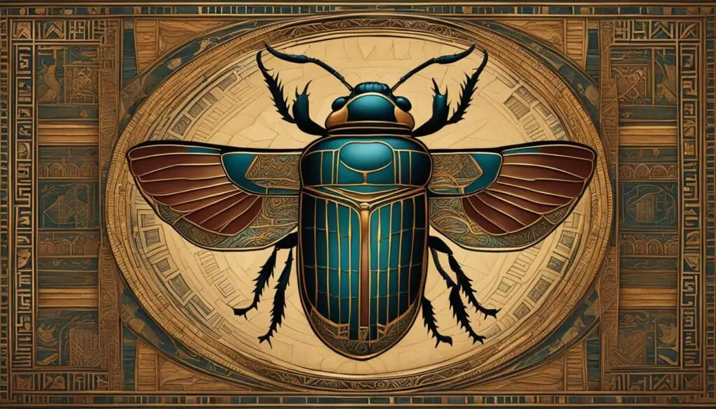 scarab beetle in Egyptian art