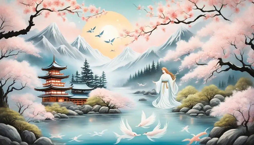 cultural significance of angelic beings in Japan