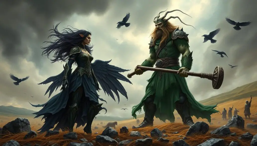 Morrigan and the Dagda