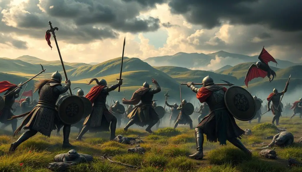 ancient battles in Irish mythology